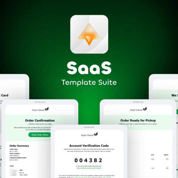 SaaS Suite - Transactional Email Templates
